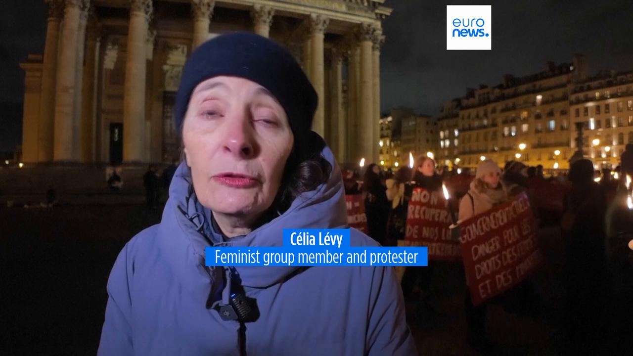 Video thumbnail for Paris protesters demand action as France faces surge in gender-based violence