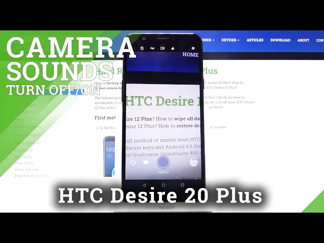 Video thumbnail for How to Turn Off Camera Shutter Sounds on HTC Desire 12 Plus – Mute Camera’s Sounds