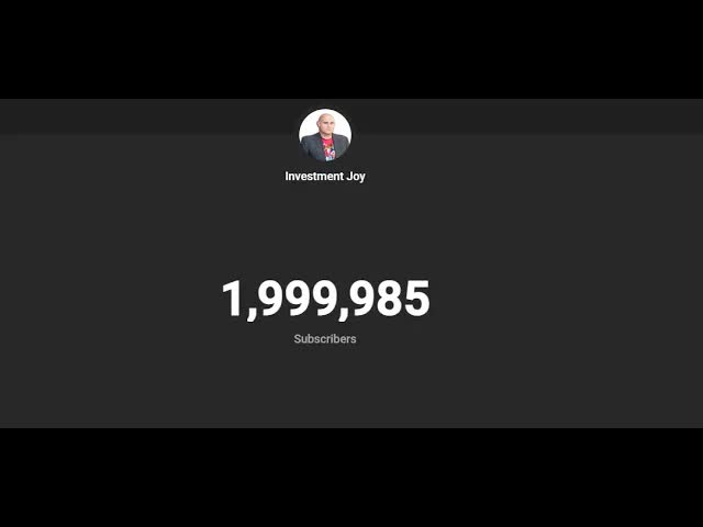 Video thumbnail for Investment Joy: celebrating 2 million subscribers! real estate, business & financial insights