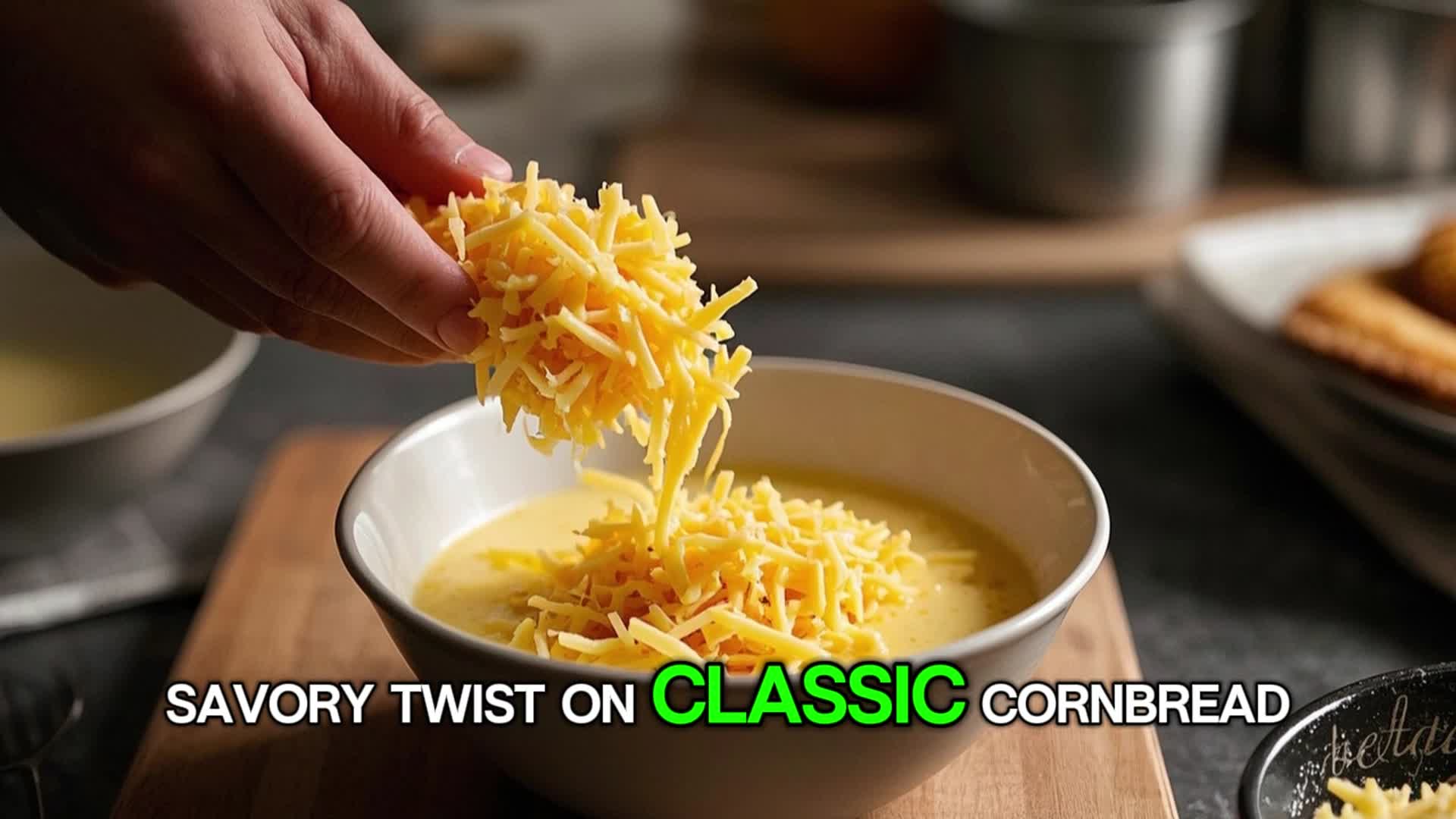 Video thumbnail for Southern Cheddar Jalapeño Cornbread Bake