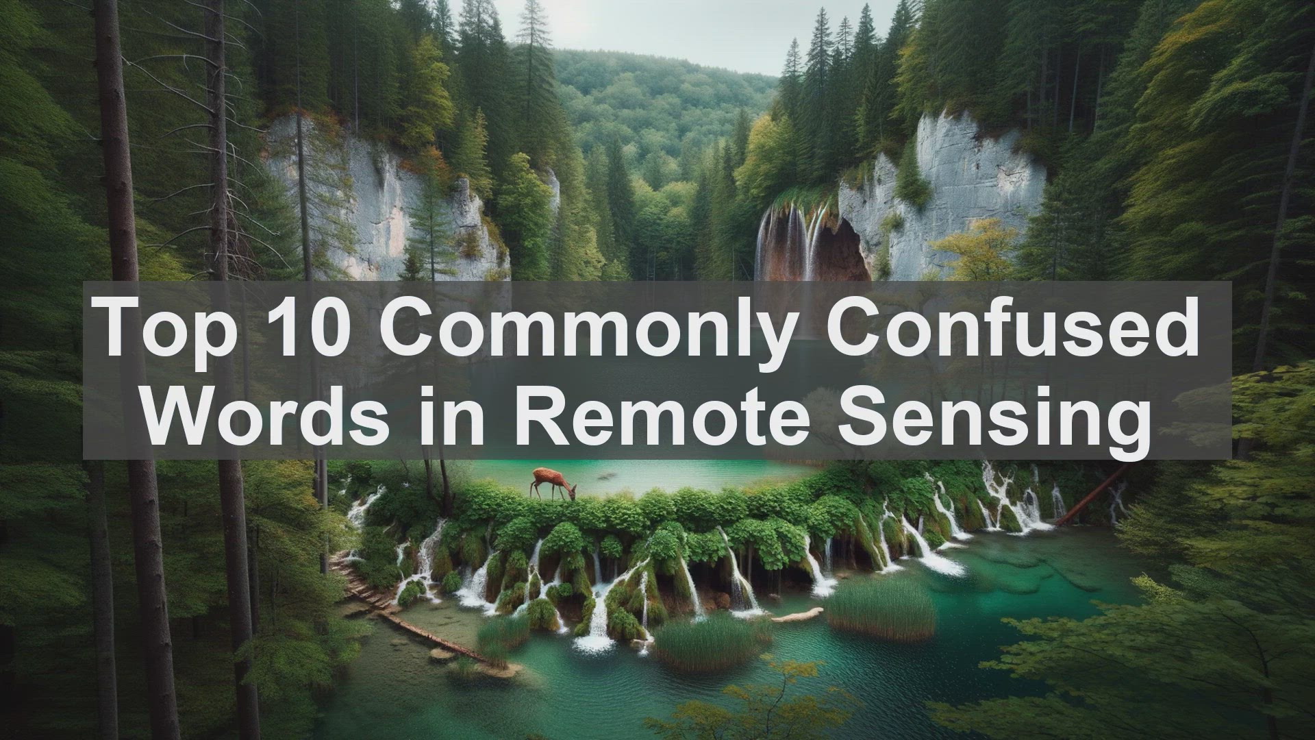 'Video thumbnail for Top 10 Commonly Confused Words in Remote Sensing'