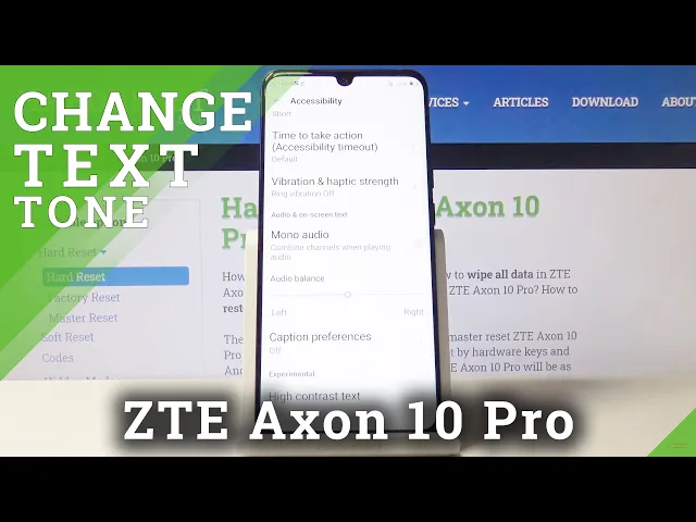 Video thumbnail for How to Turn On High Contrast Text in ZTE Axon 10 Pro – Customize Display Settings
