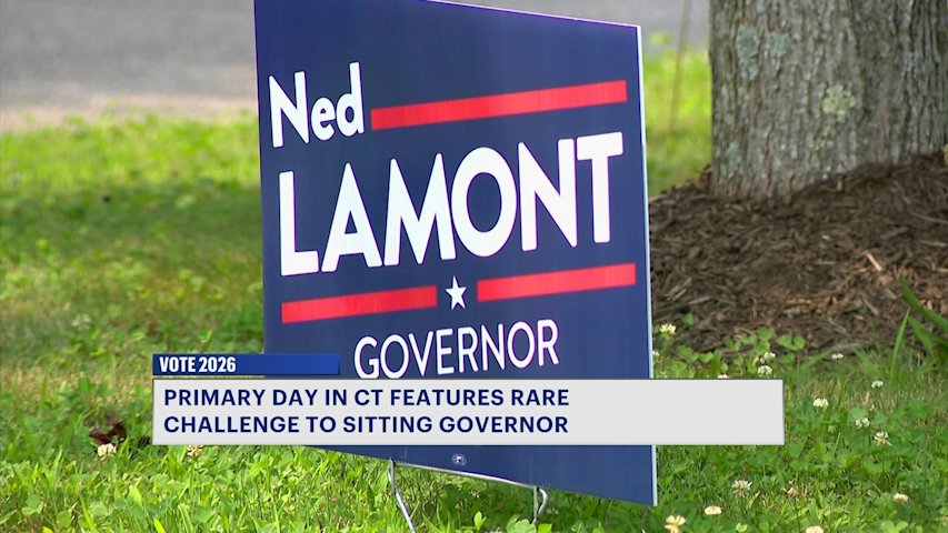 Video thumbnail for Turnout is slow for CT primary elections