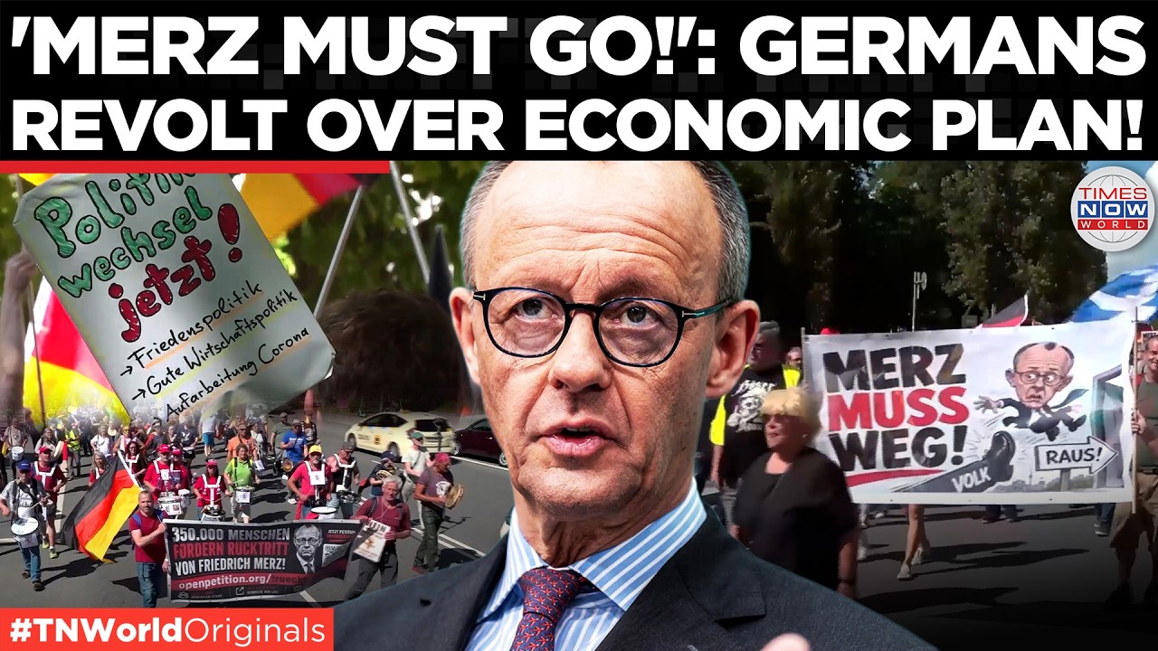 Video thumbnail for ANTI-MERZ PROTEST: Munich Protest Erupts Over Economy, Russia Policy And Debt | Times Now World
