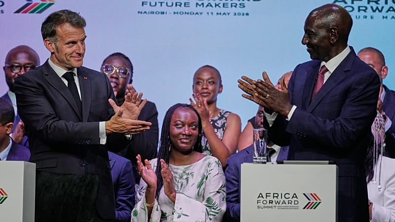 Video thumbnail for Macron and Ruto pledge mutal respect and co-investment at Africa Forward summit in Nairobi