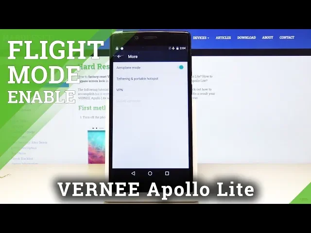 Video thumbnail for How to Turn On Airplane Mode in Vernee Apollo Lite – Flight Mode Activation