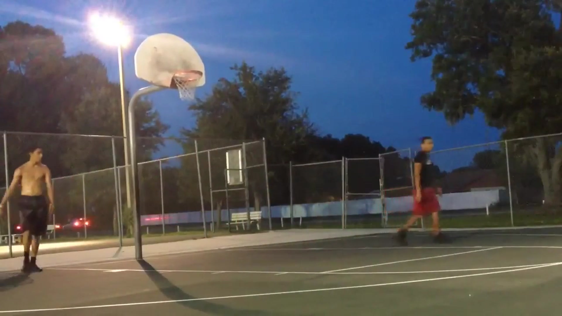 'Video thumbnail for Isaiah Rivera Night Dunk Session :: First Elbow Dunk'