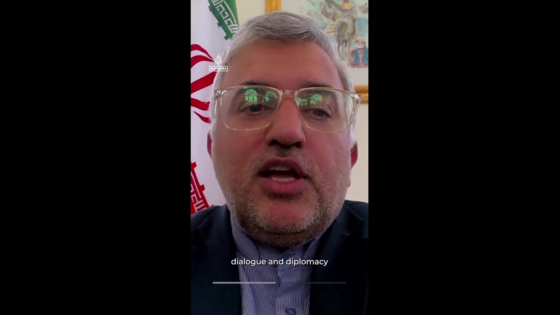 Video thumbnail for Iranian deputy minister of foreign Affairs condemns US-Israeli attacks