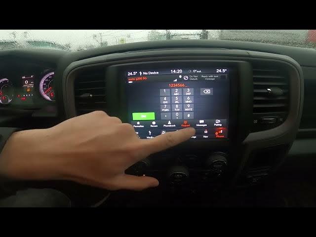 Video thumbnail for How to Make Phone Calls via Bluetooth in Dodge Ram 1500 II ( 2019 - now ) - Dial a Number
