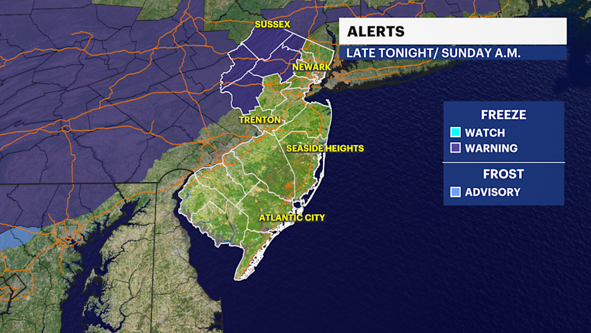 Video thumbnail for Freeze warning in northwestern New Jersey tonight into early tomorrow morning