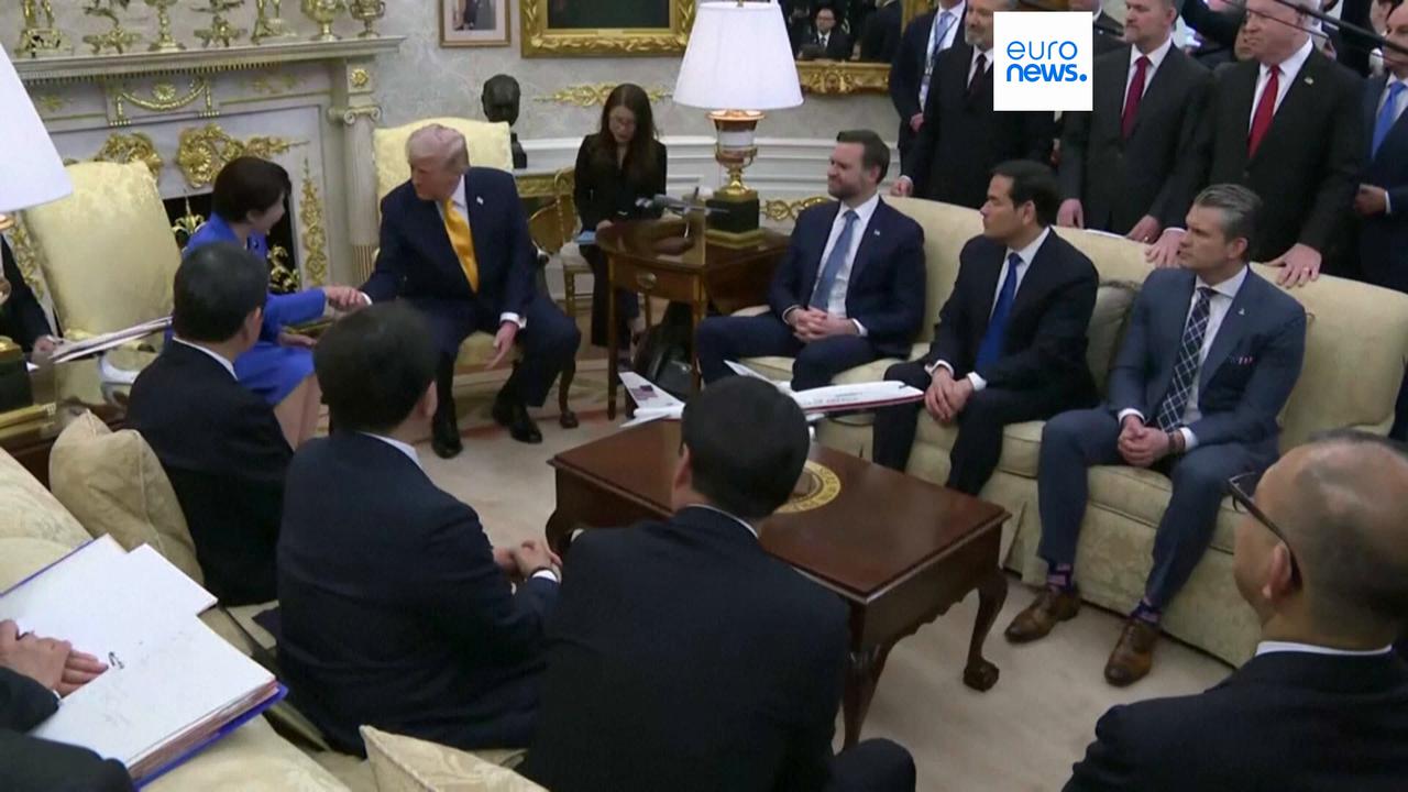 Video thumbnail for Five European nations and Japan ready to 'contribute' to securing Hormuz