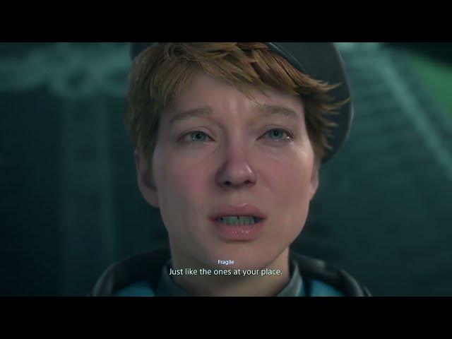 Video thumbnail for Death Stranding 2 - Order 13: Talk with Fragile About Seeing Higgs "Finished Him Off" Beach Cutscene