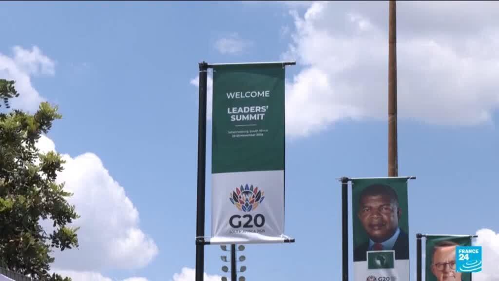 Video thumbnail for Africa's first G20 summit opens with an ambitious agenda and a US boycott