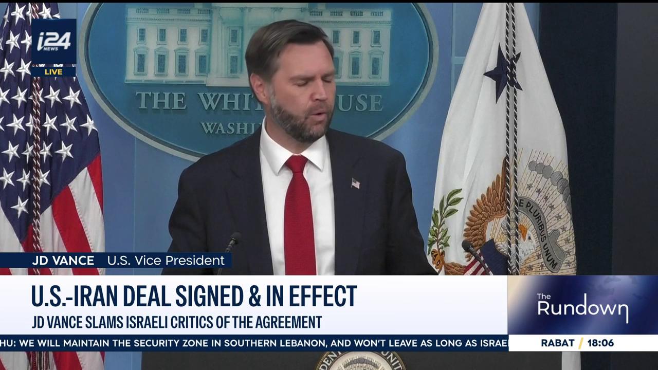 Video thumbnail for US Vice President JD Vance chastises Israeli critics of US-Iran MoU