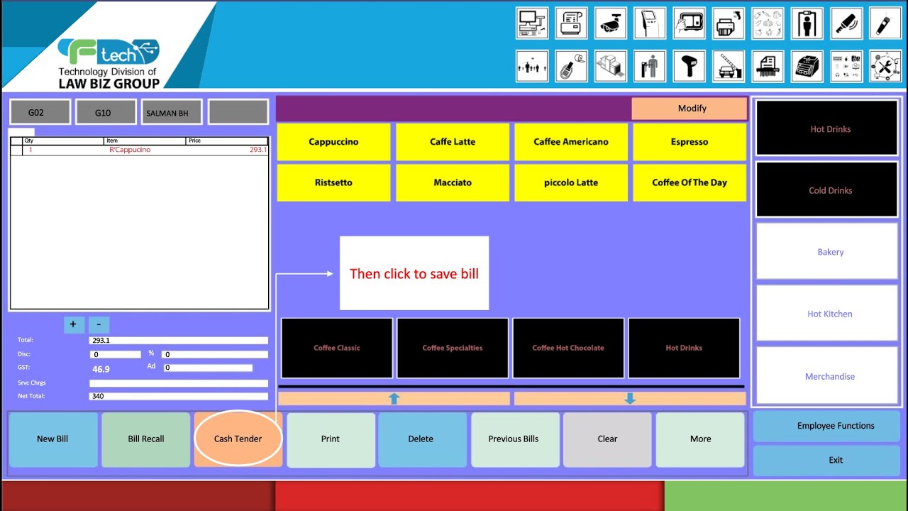 Video thumbnail for BINGO Restaurant POS || point of sale
