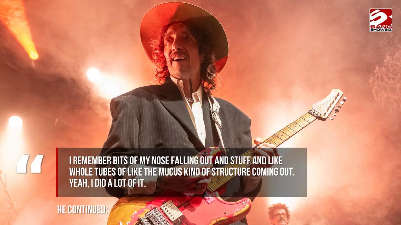 Video thumbnail for Justin Hawkins saw his nose 'fall out' at peak of cocaine addiction.