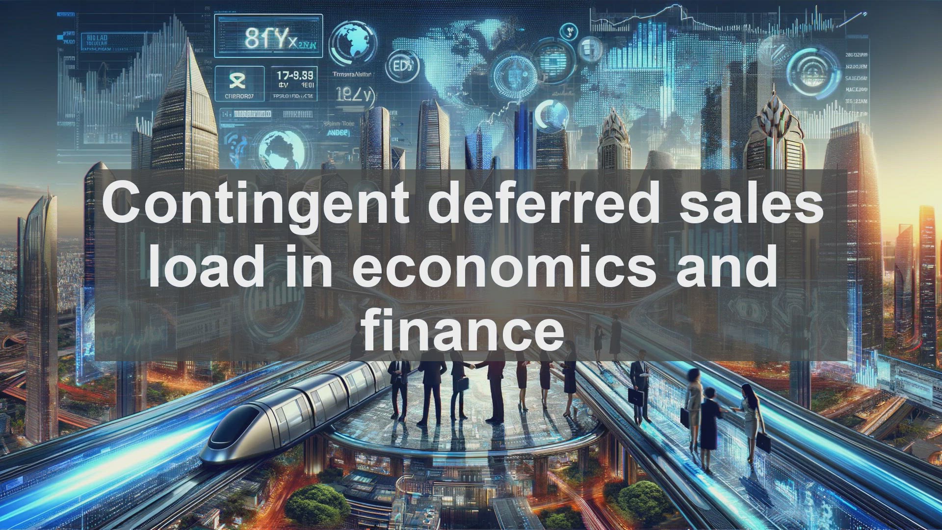 'Video thumbnail for Contingent deferred sales load in economics and finance'
