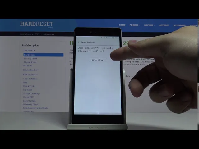 Video thumbnail for How to Erase Data from SD Card in ZTE Nubia Z9 Max - Format SD Card