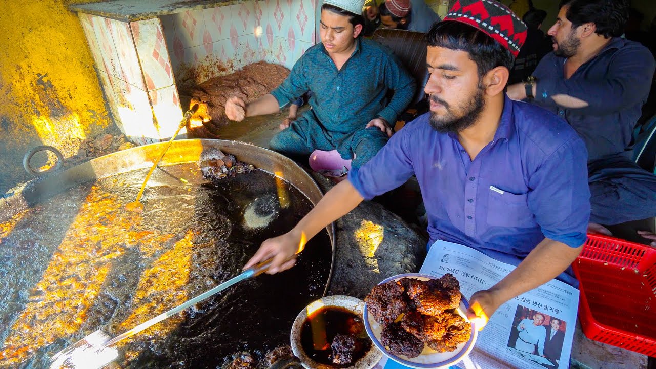Video thumbnail for Pakistan's #1 CHAPLI KEBAB - Ultimate Pakistani Street Food in Peshawar! QASIM & JALIL CHAPLI KABAB