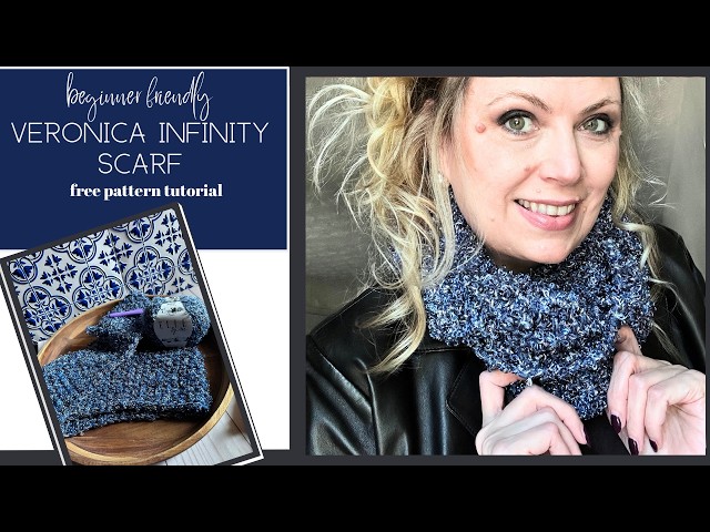 Video thumbnail for Veronica Crochet Infinity Scarf Pattern