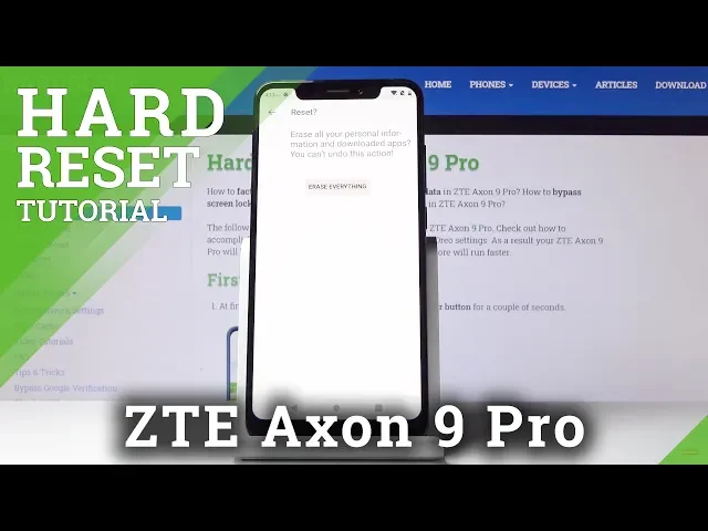 Video thumbnail for How to Hard Reset ZTE Axon 9 Pro – Wipe Data