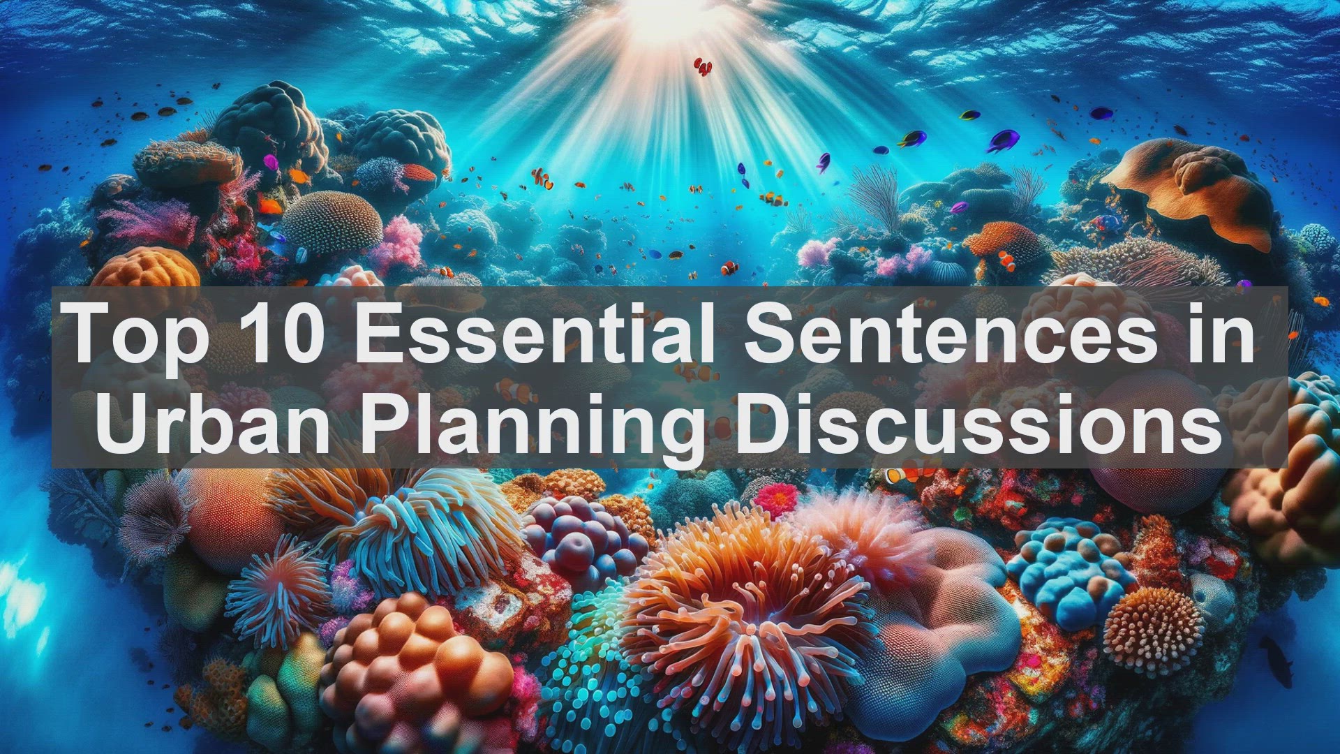 'Video thumbnail for Top 10 Essential Sentences in Urban Planning Discussions'