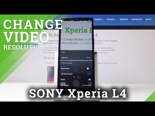 Video thumbnail for How to Change Video Resolution in SONY Xperia L4 – Change Recording Quality