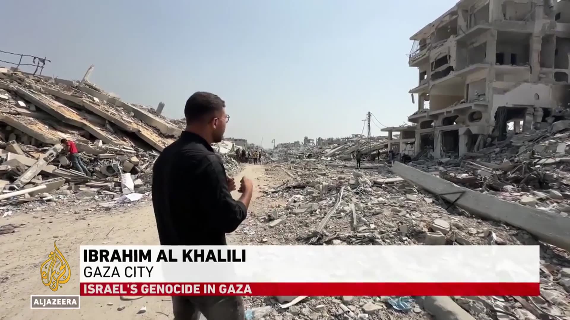 'Video thumbnail for Tuffah neighbourhood in Gaza City lies in ruins after intensified Israeli bombardments'