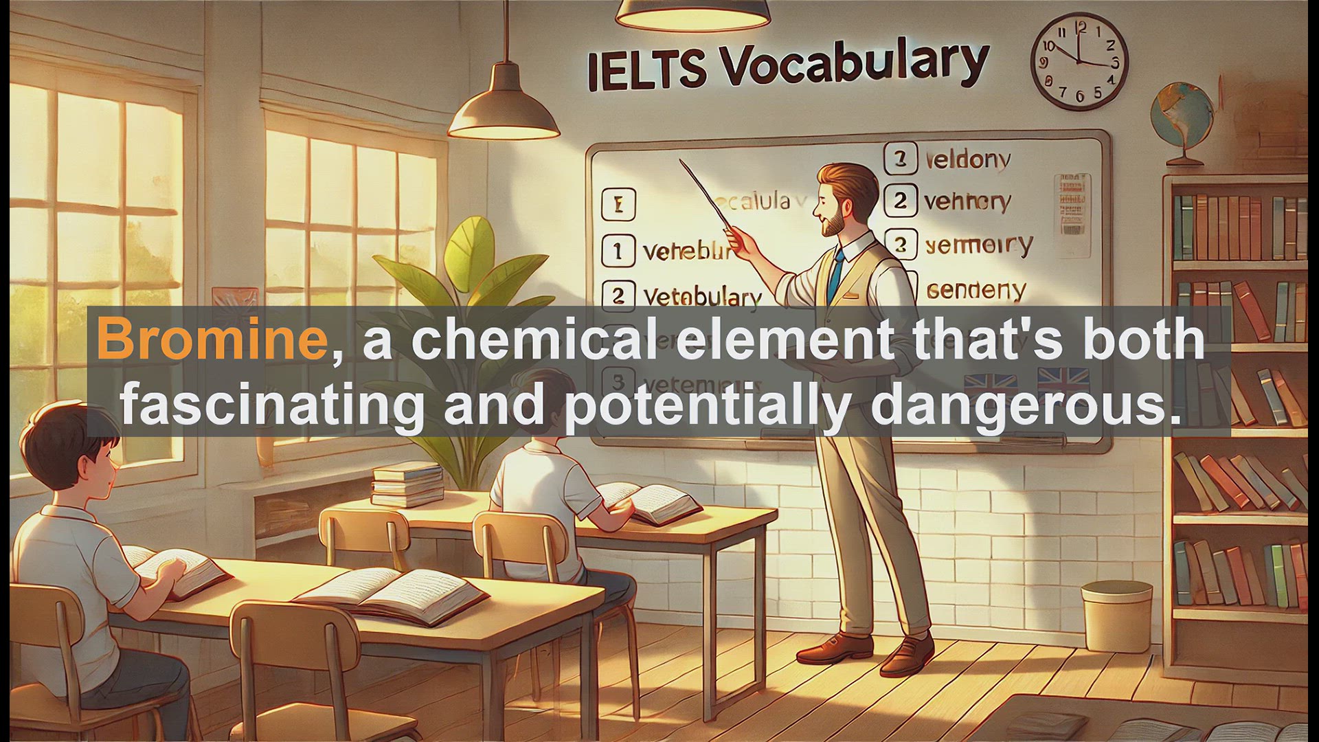 'Video thumbnail for 5000 Must Know IELTS 8.0 Vocabulary - Bromine: Key Facts for IELTS Success'
