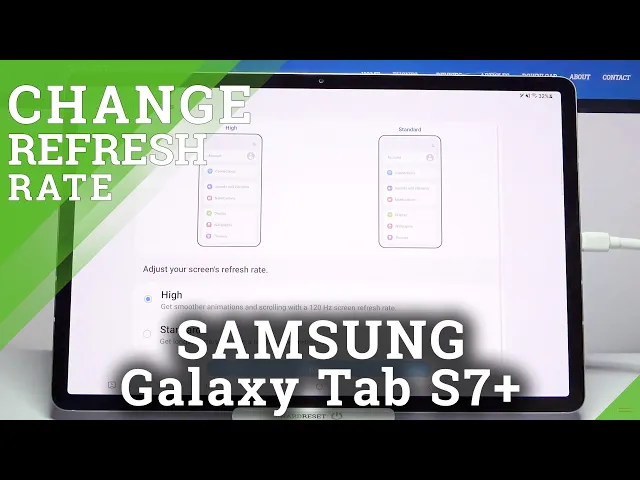 Video thumbnail for How to Change Display Refresh Rate in Samsung Galaxy Tab S7+?