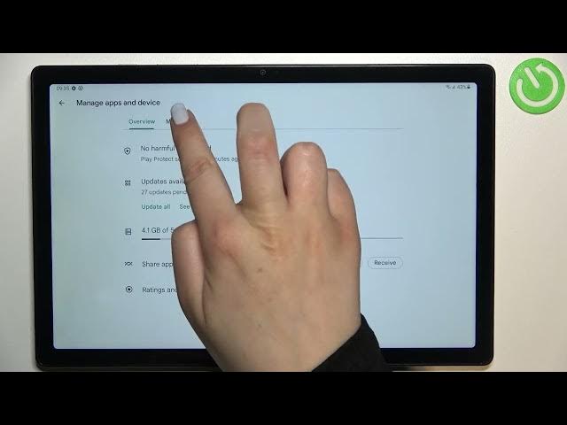 Video thumbnail for SAMSUNG Galaxy Tab A8 2021 - How To Update Apps