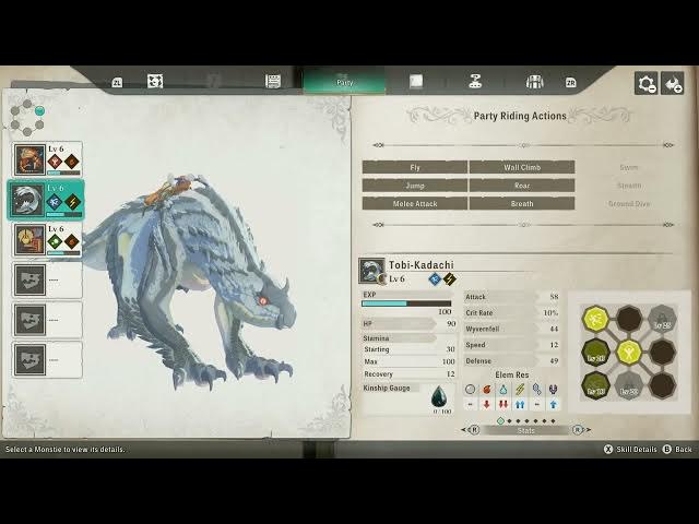 Video thumbnail for Monster Hunter Stories 3 - Azuria: Monstie List: Party Riding Actions, Combining etc Menu Tab | NS2