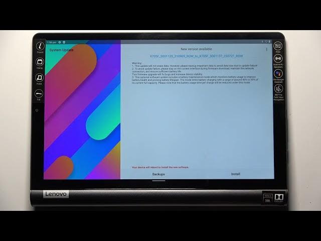 Video thumbnail for How to Check for Software Updates on Yoga Smart Tab?