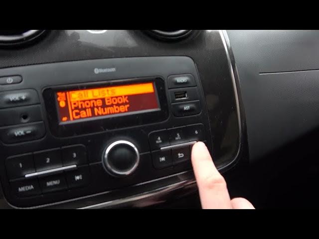 Video thumbnail for How to Check Call List on Car Radio in Dacia Sandero ( 2011 - 2020 ) - Find Last Calls