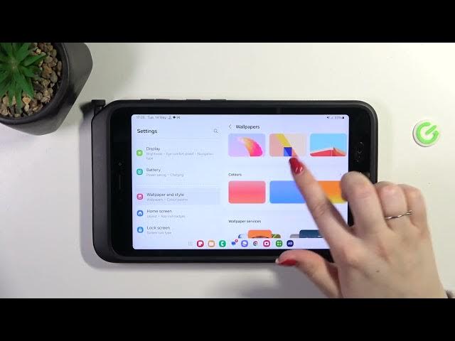 Video thumbnail for How to Change Wallpaper on SAMSUNG Galaxy Tab Active 5?