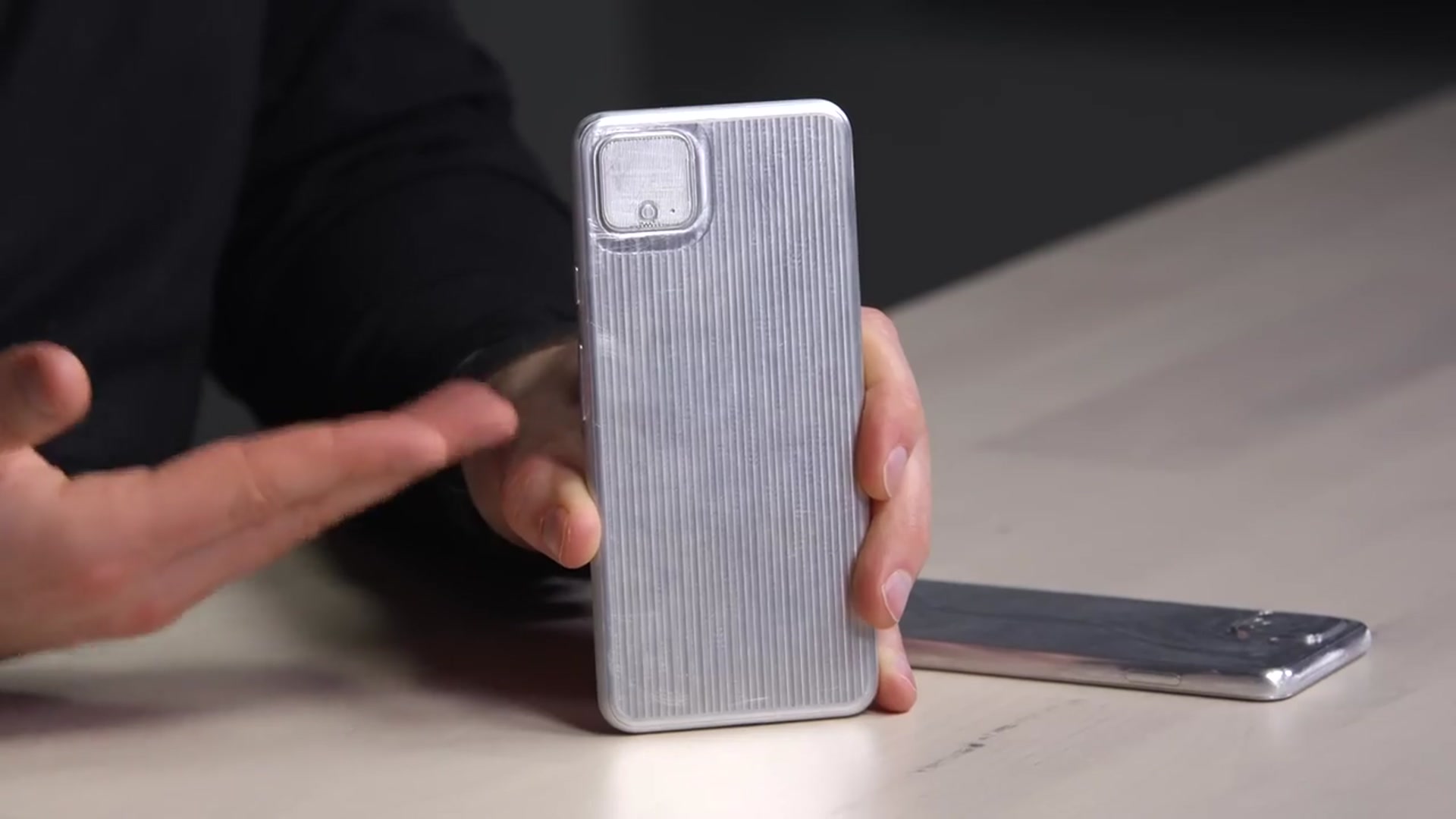 'Video thumbnail for Google Pixel 4 Leaked Model Hands On'