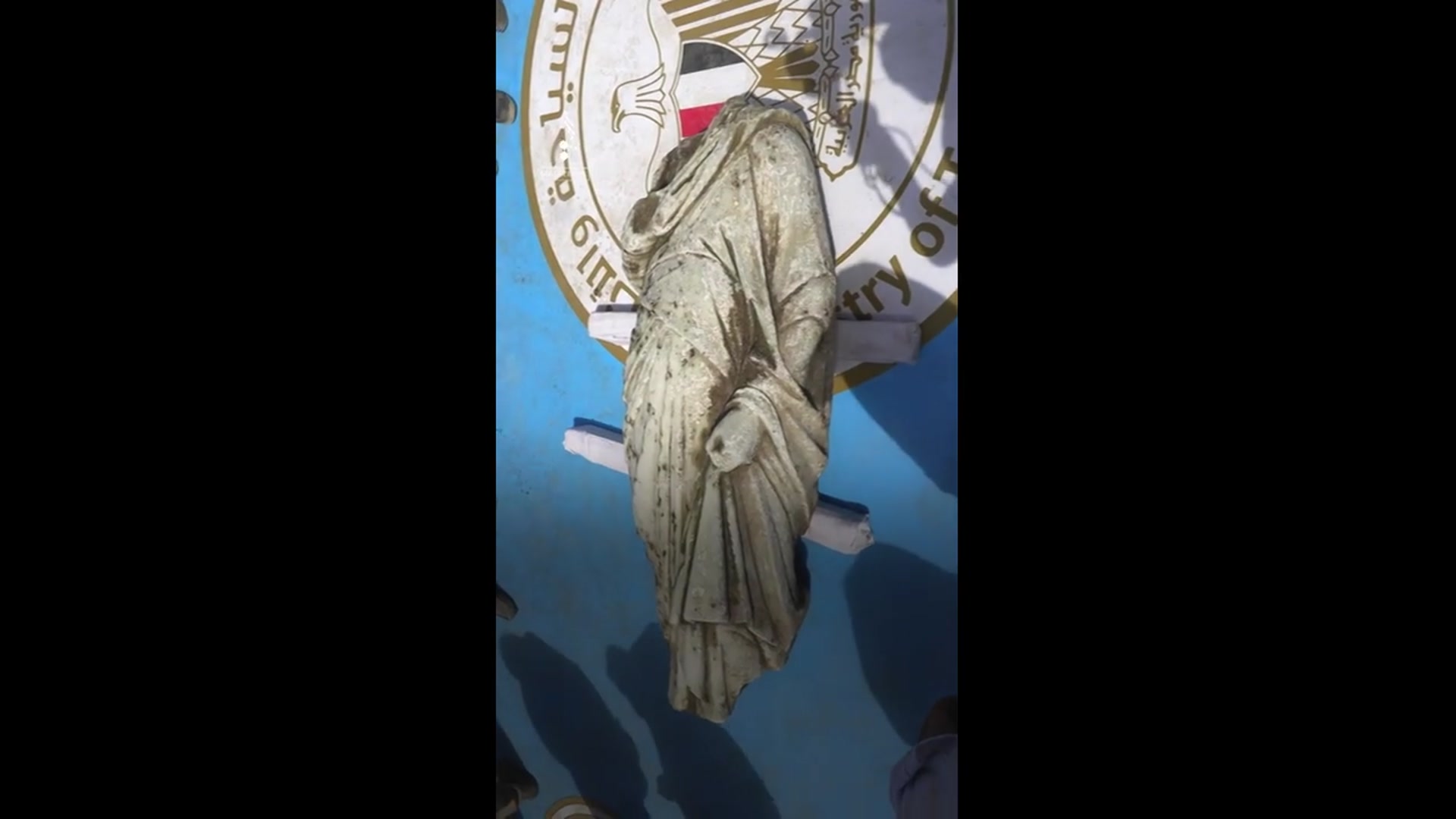 'Video thumbnail for Egypt reveals 2,000-year-old sunken artefacts'