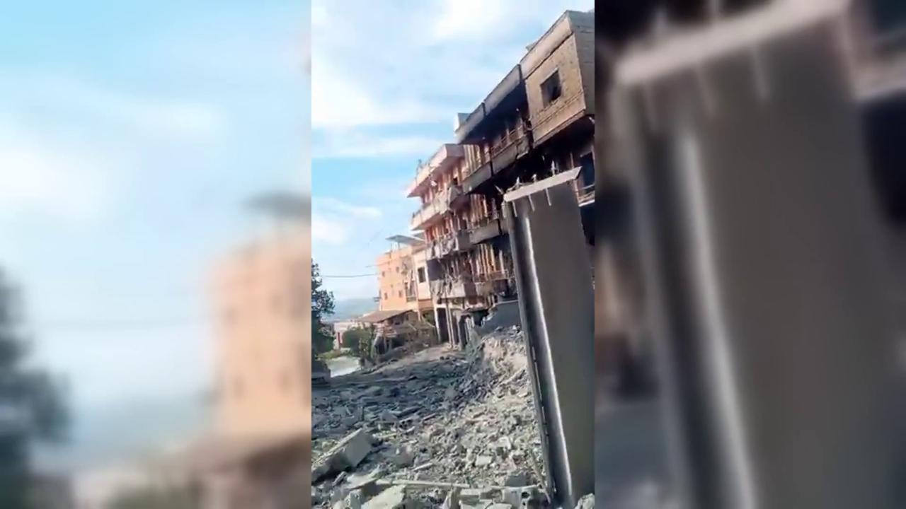 Video thumbnail for Lebanon: Choukine in Ruins Following Heavy Strikes in South Lebanon.