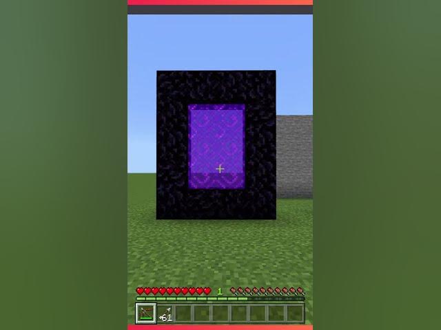 Video thumbnail for GEHEIMER MINECRAFT BEFEHL auch in BEDROCK EDITION? - DURCH PORTAL SCHIEẞEN? | #shorts