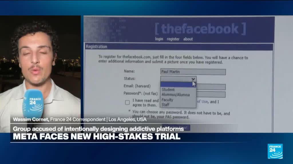 Video thumbnail for Meta group is accused of intentionally designing addictive platforms