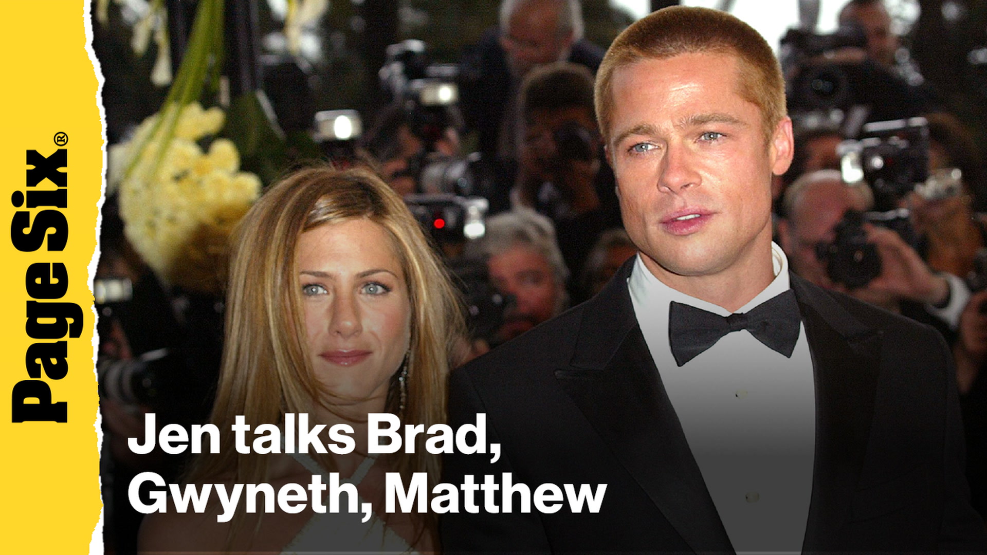 'Video thumbnail for Jennifer Aniston divulges on Brad Pitt, Gwyneth Paltrow and Matthew Perry'