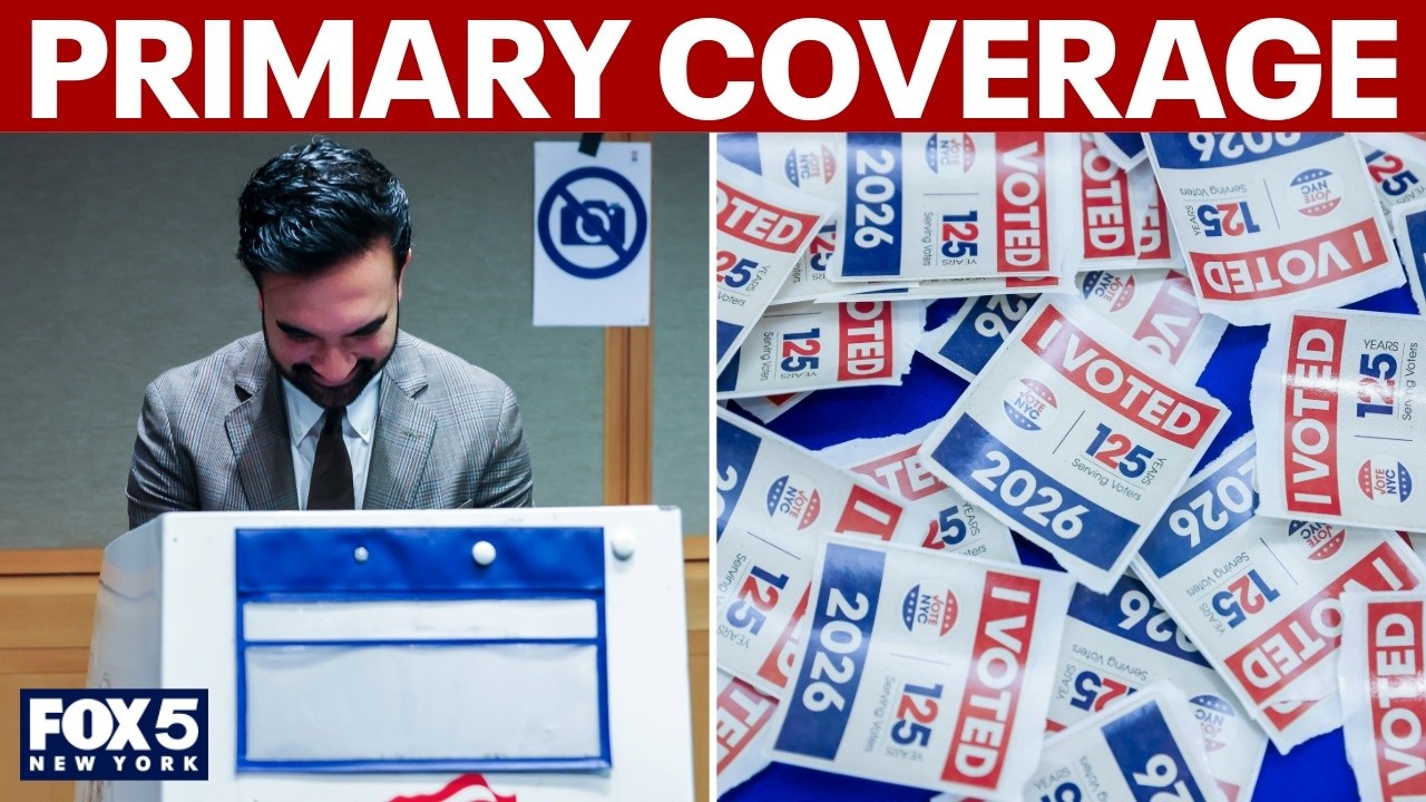 Video thumbnail for NYC primary election: Key races, endorsements, Mamdani effect