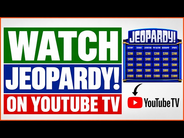 Video thumbnail for How To Watch Jeopardy! On YouTube TV? [in 2026]