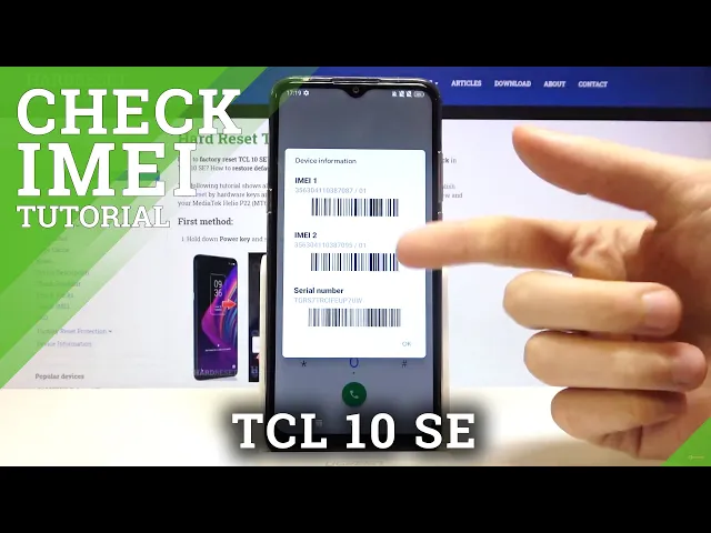 Video thumbnail for How to Find IMEI and Serial Number on TCL 10 SE – IMEI & Serial Number