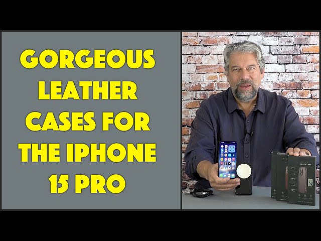 Video thumbnail for MUJJO iPhone 15 Pro Leather Cases -- REVIEW
