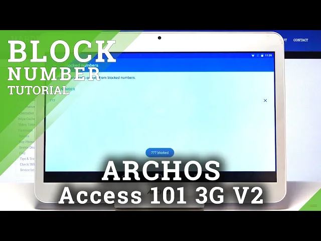Video thumbnail for How to Block Unwanted Numbers in ARCHOS Access 101 3G V2 – Add Number to Blacklist