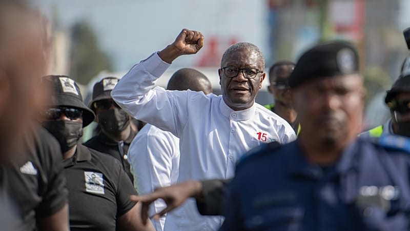 Video thumbnail for Congolese Nobel Laureate Denis Mukwege says Kinshasa-M23 peace deal 'illegitimate'