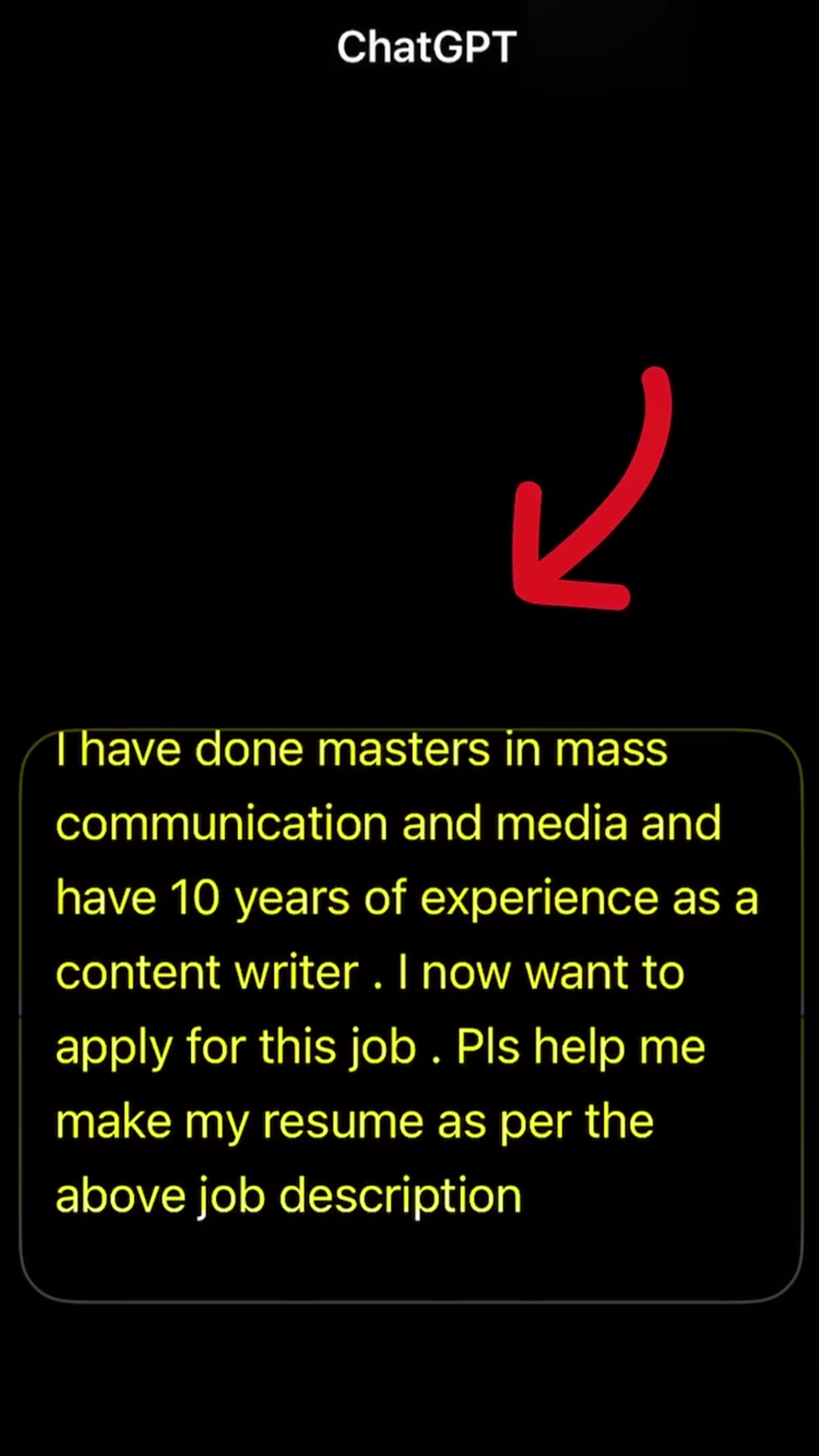 Video thumbnail for How to make resume using ChatGPT   ATS Friendly Resume Builder   Hindi   Ritika AI  resume  chatgpt(720P HD)