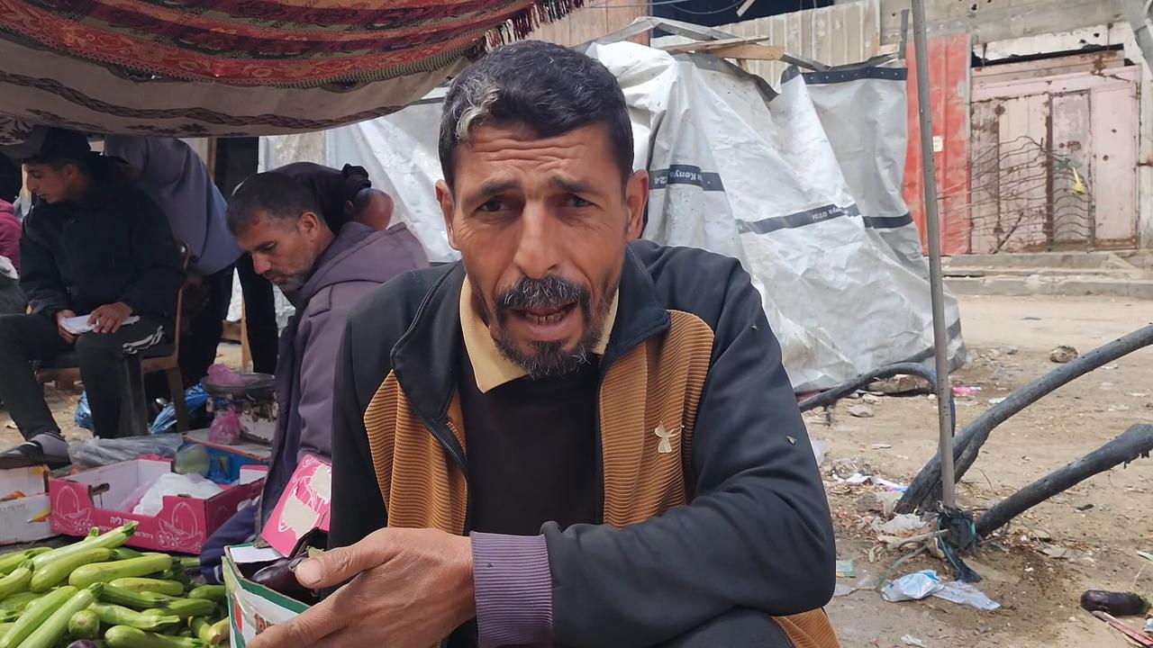 Video thumbnail for Palestinians in Gaza grapple with soaring food prices and limited supplies.