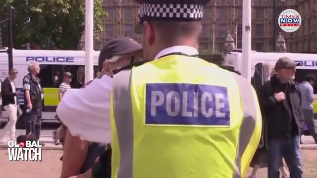 Video thumbnail for Many Detained in London for Palestine Action Protest Defiance; UK’s New Terror Law Sparks Outrage